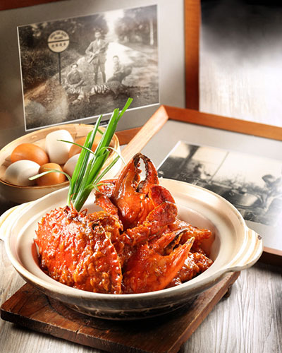 Chilli crab at Spring Court