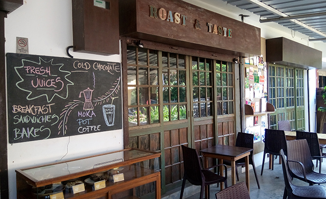 The exterior of Marc's Cafe
