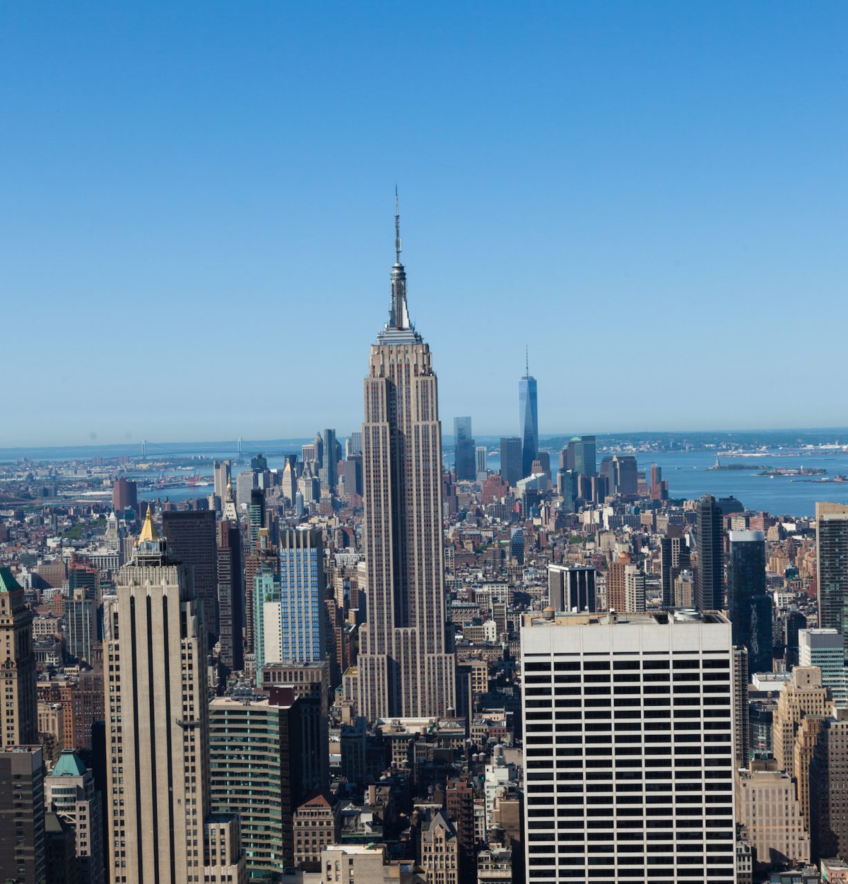Aerial view of Manhattan in New York, USA