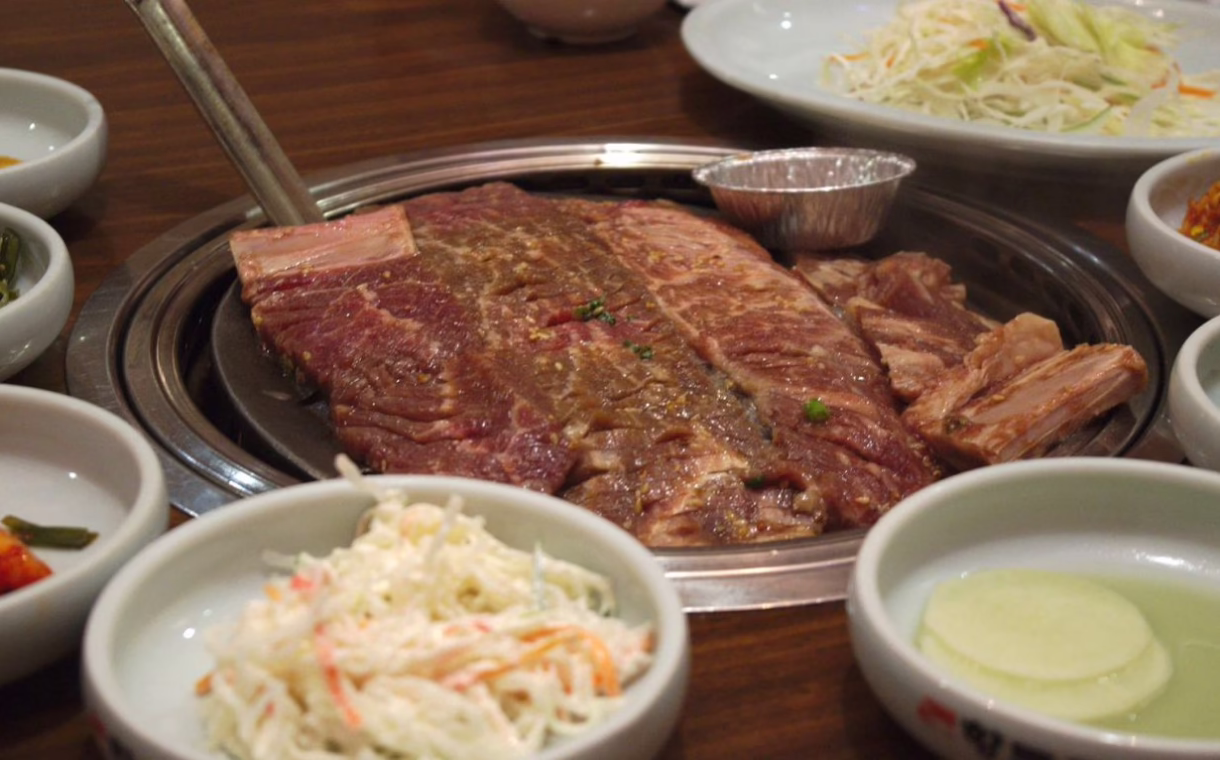 Beef galbi Korean barbeque