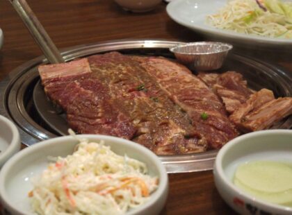 Beef galbi Korean barbeque