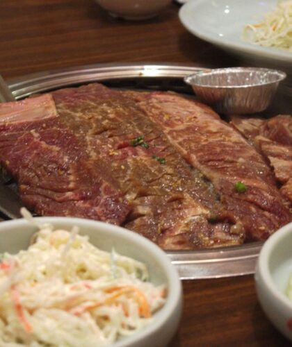 Beef galbi Korean barbeque