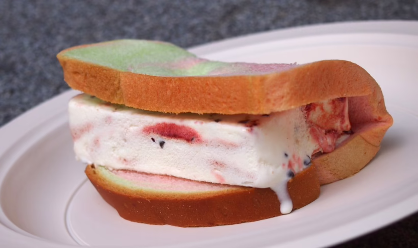 A local ice cream sandwich in Singapore