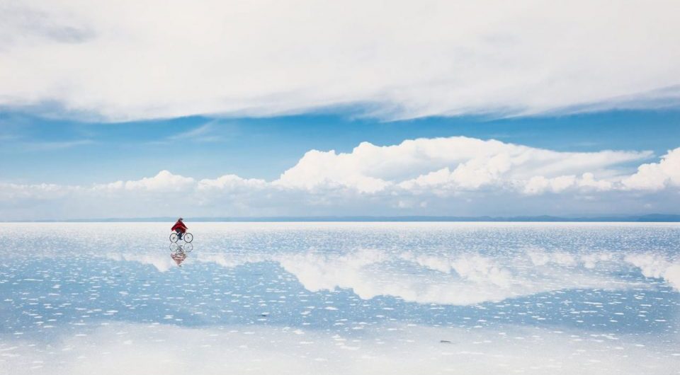 salt pans at salar de uyuni