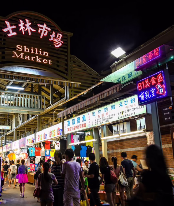 shilin night market in taipei
