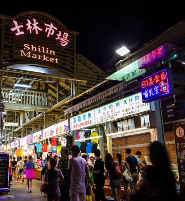shilin night market in taipei