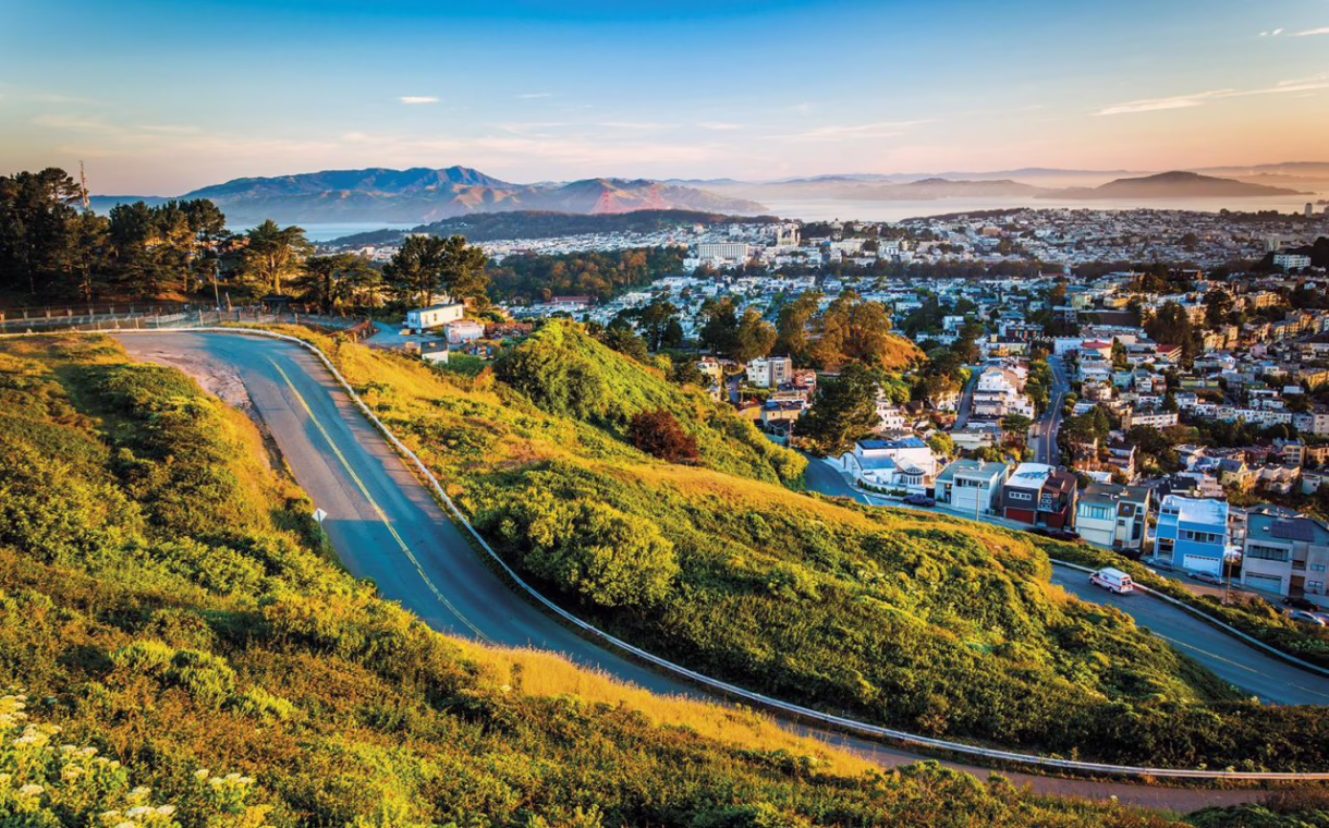 VIEW FROM TWIN PEAKS SAN FRANCISCO