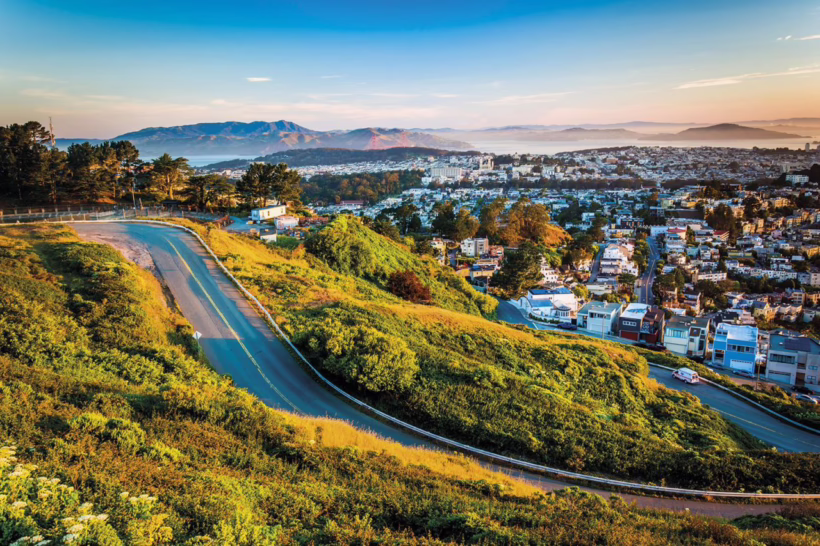 VIEW FROM TWIN PEAKS SAN FRANCISCO