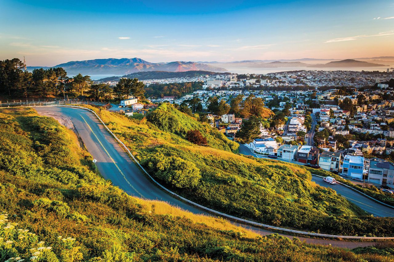 VIEW FROM TWIN PEAKS SAN FRANCISCO