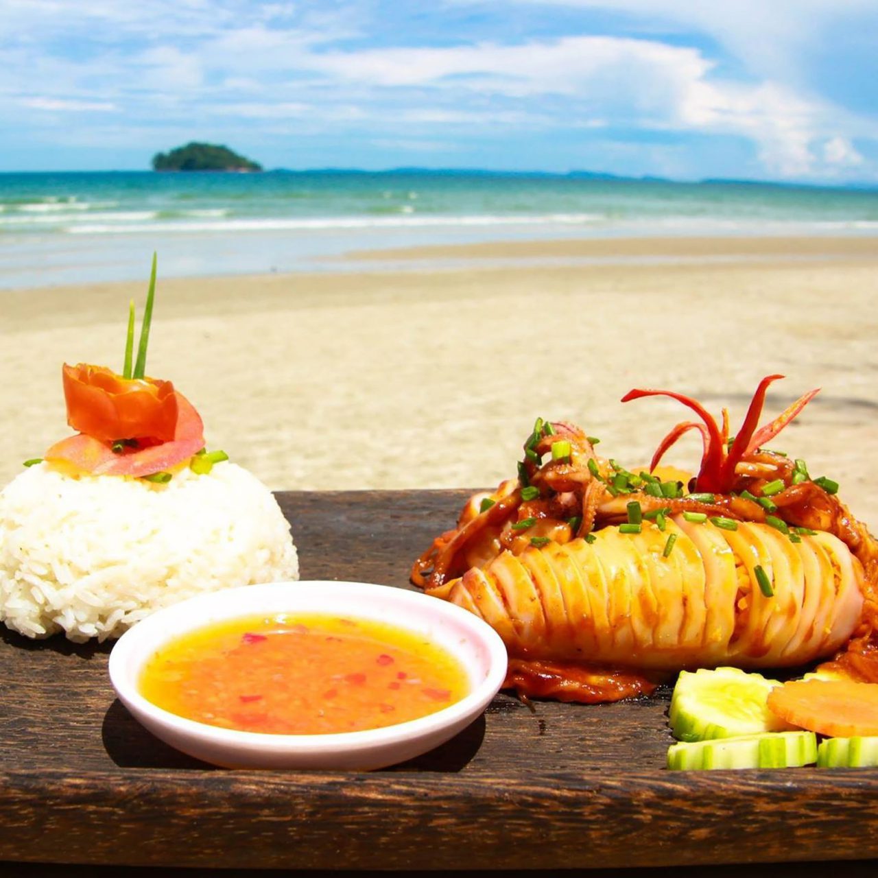 secret garden at otres beach seafood on the beach