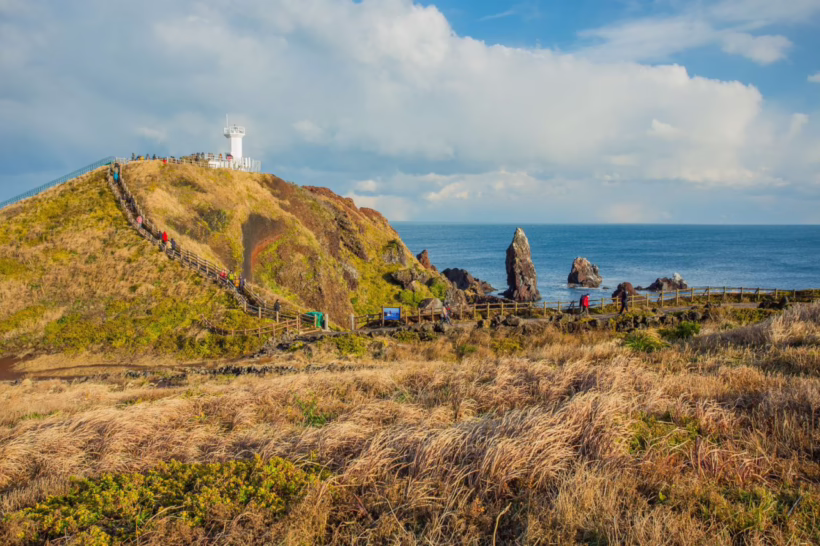 Seopjikoji Mount in Jeju Island, South Korea bangdupo lighthouse