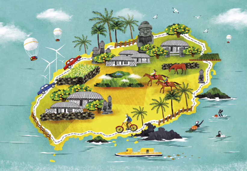 jeju island map