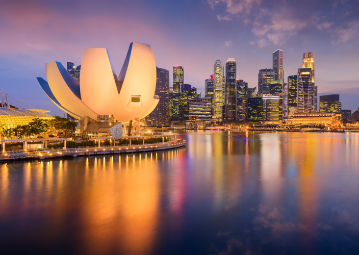 Singapore scenery night aesthetic
