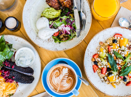 A spread at Three Blue Ducks (Photo: Nikki To)