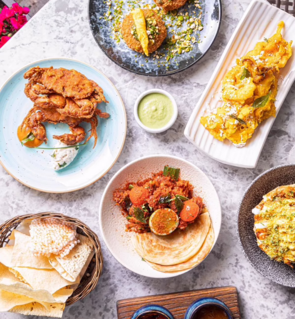 Food delights offered by Krishna.