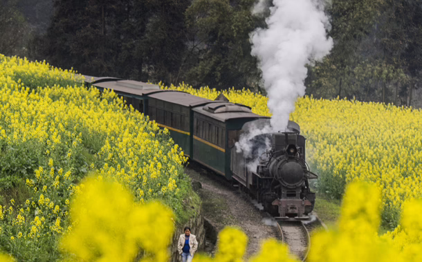 One of China's last steam trains