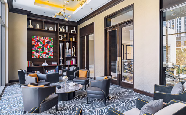Striking art pieces can be found throughout the hotel