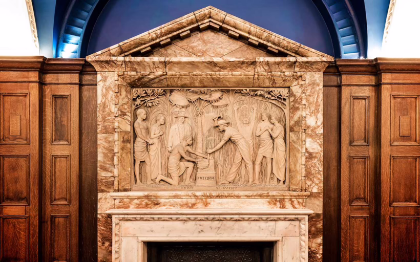 Terracotta panels depicting biblical scenes