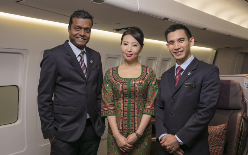 Cabin crew sommeliers group shot