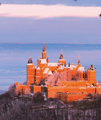 Burg Hohenzollern Castle, Swabian Alb, Baden-Wuerttemberg, Germany, Europe