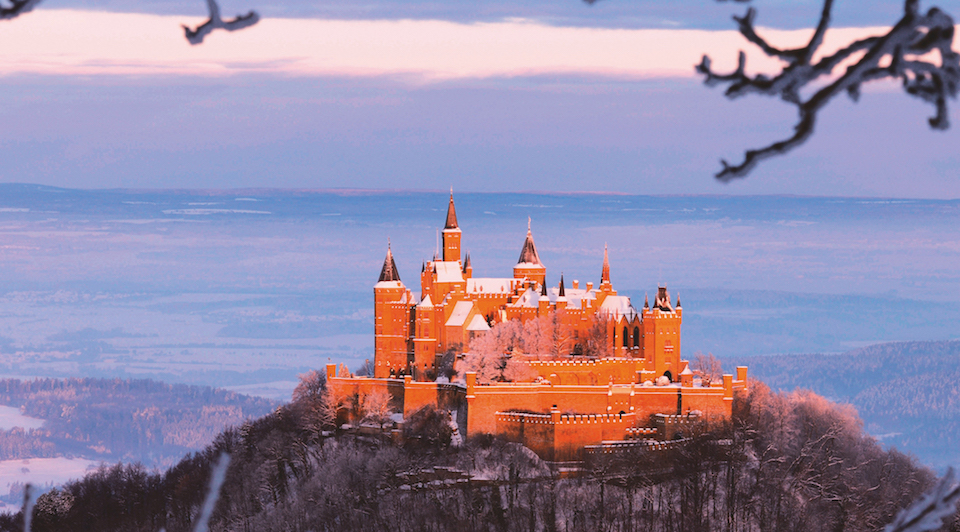 Burg Hohenzollern Castle, Swabian Alb, Baden-Wuerttemberg, Germany, Europe
