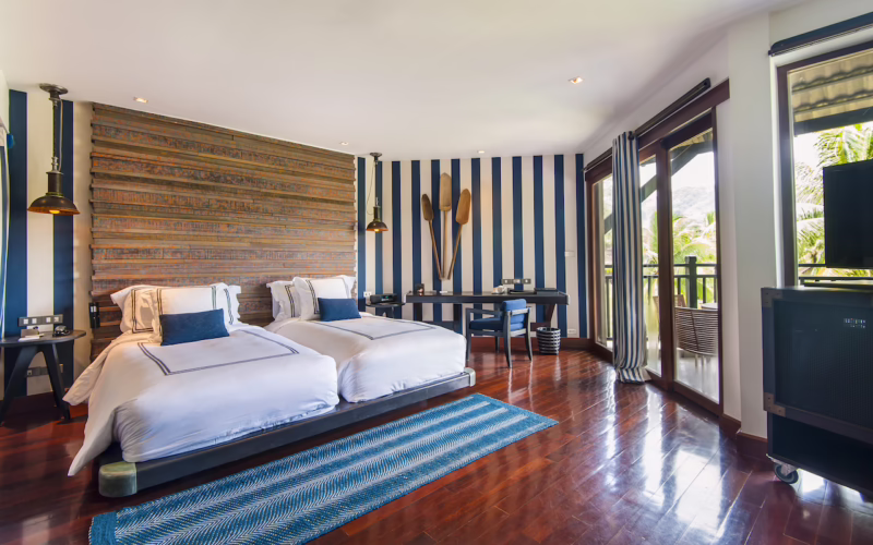 Captain Miles Upstairs Bedroom The Slate Resort Hanoi SilverKris