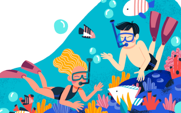 Snorkeling kids hotel silkwinds