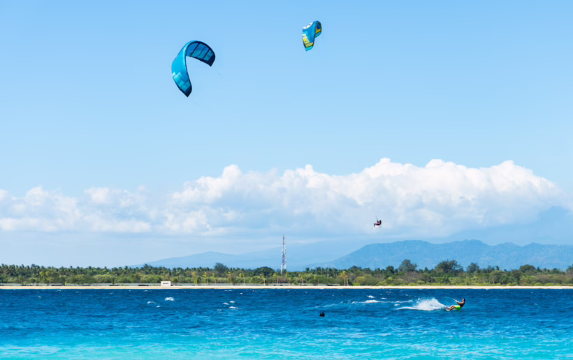 Kitesurfing Lombok Silkair network