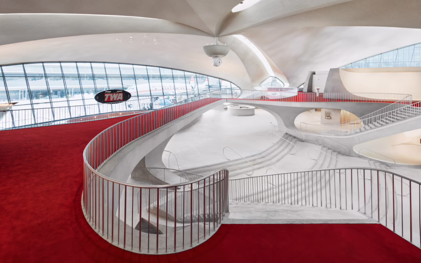 TWA hotel interior silverkris