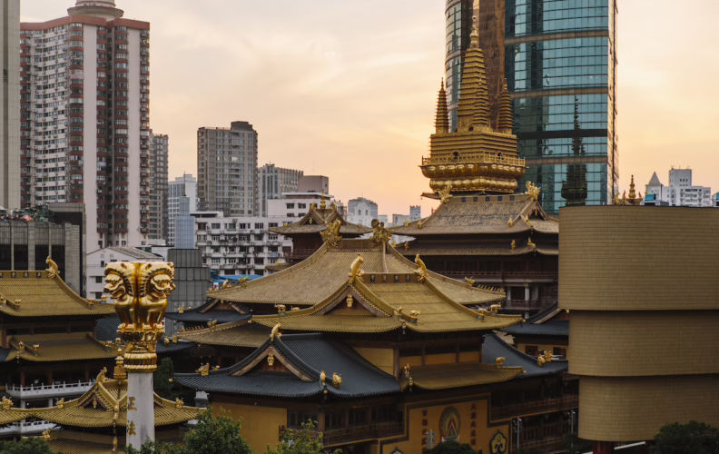 Jing'An temple Shanghai neighbourhood
