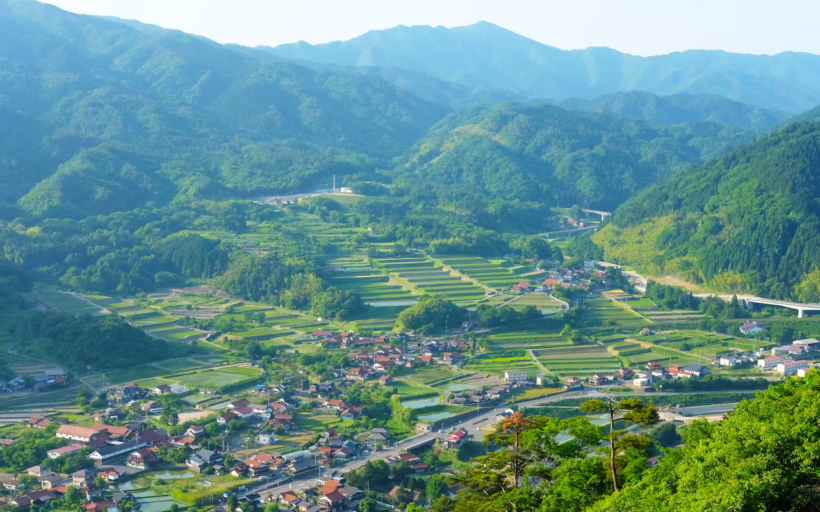 View of Japan's greenery