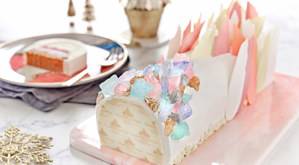 Crystal Glacier Log Cake