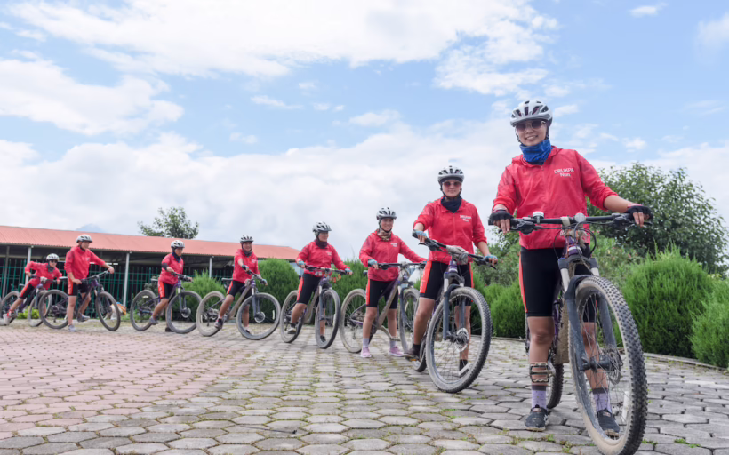 Getting ready to cycle