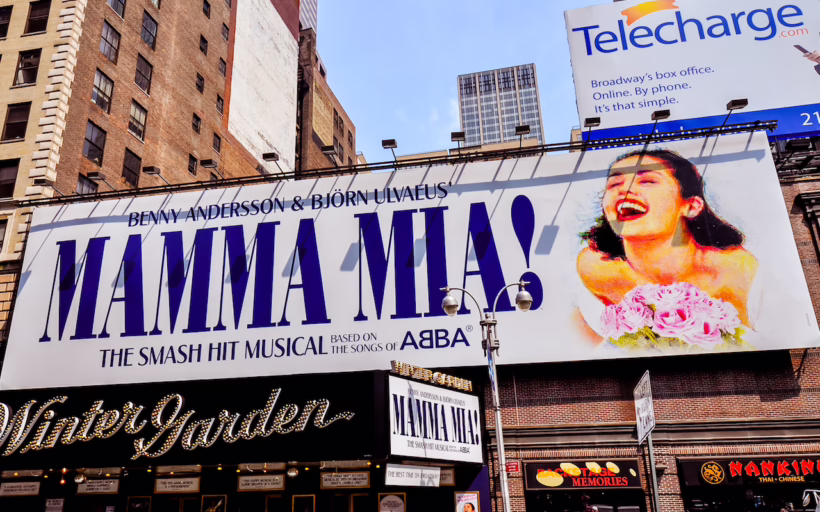 Mamma mia billboard ad