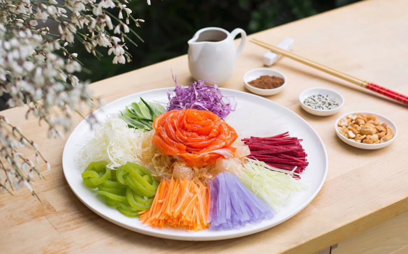 COMO Cuisine Prosperity Toss Salad CNY keto diet