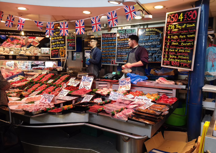 Manchester city guide shop bury market