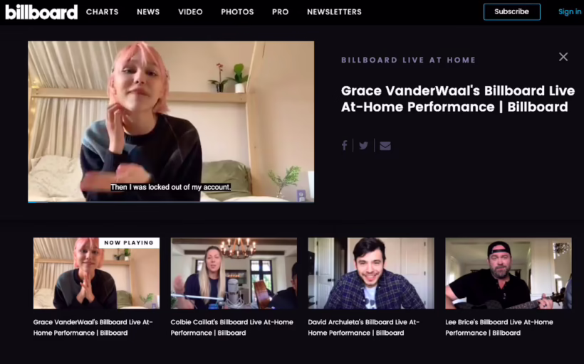 Billboard Live at Home