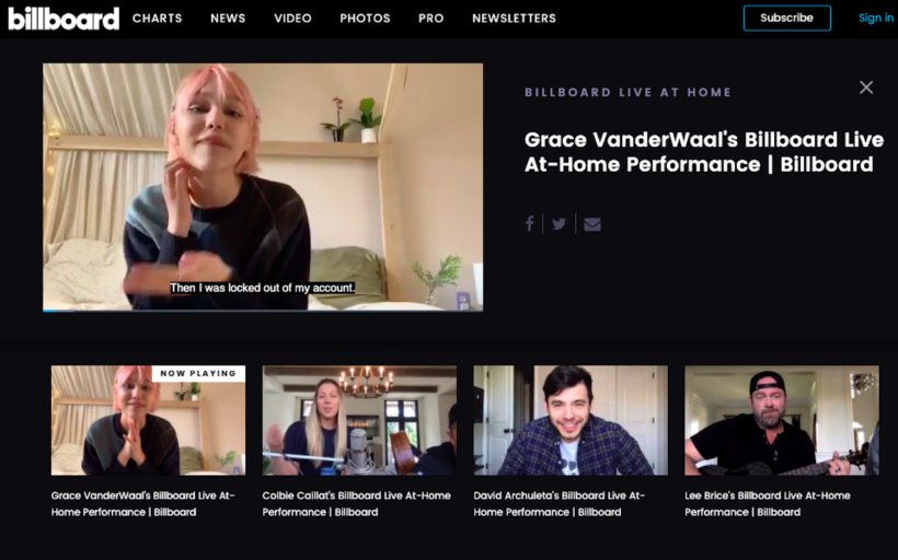 Billboard Live at Home