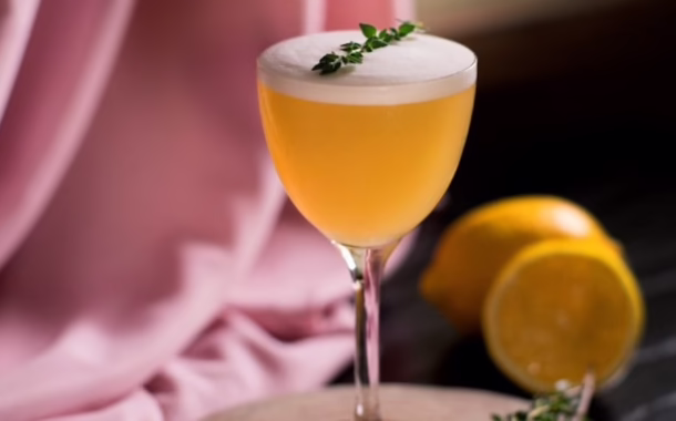 Yuzu Whiskey Sour Jigger and Pony home cocktails by mixologist
