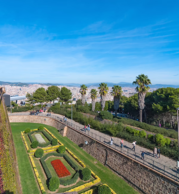 Montjuïc Castle Barcelona cycling bicycle trails