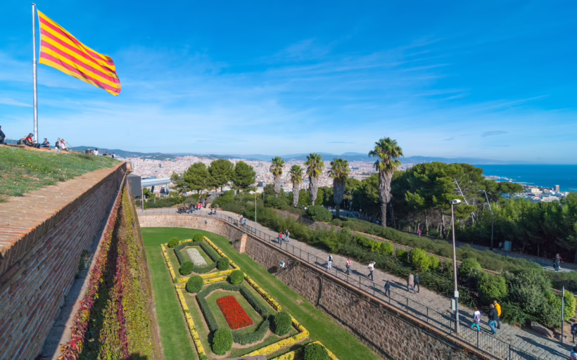 Montjuïc Castle Barcelona cycling bicycle trails