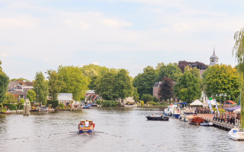 Amstel river Amsterdam cycling bicycle trails