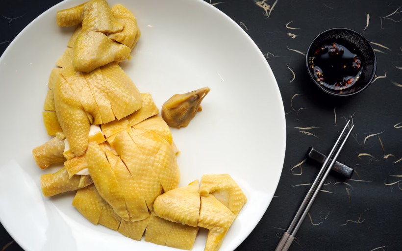 Chef Ken Yu Hung Tong Chinese steamed chicken