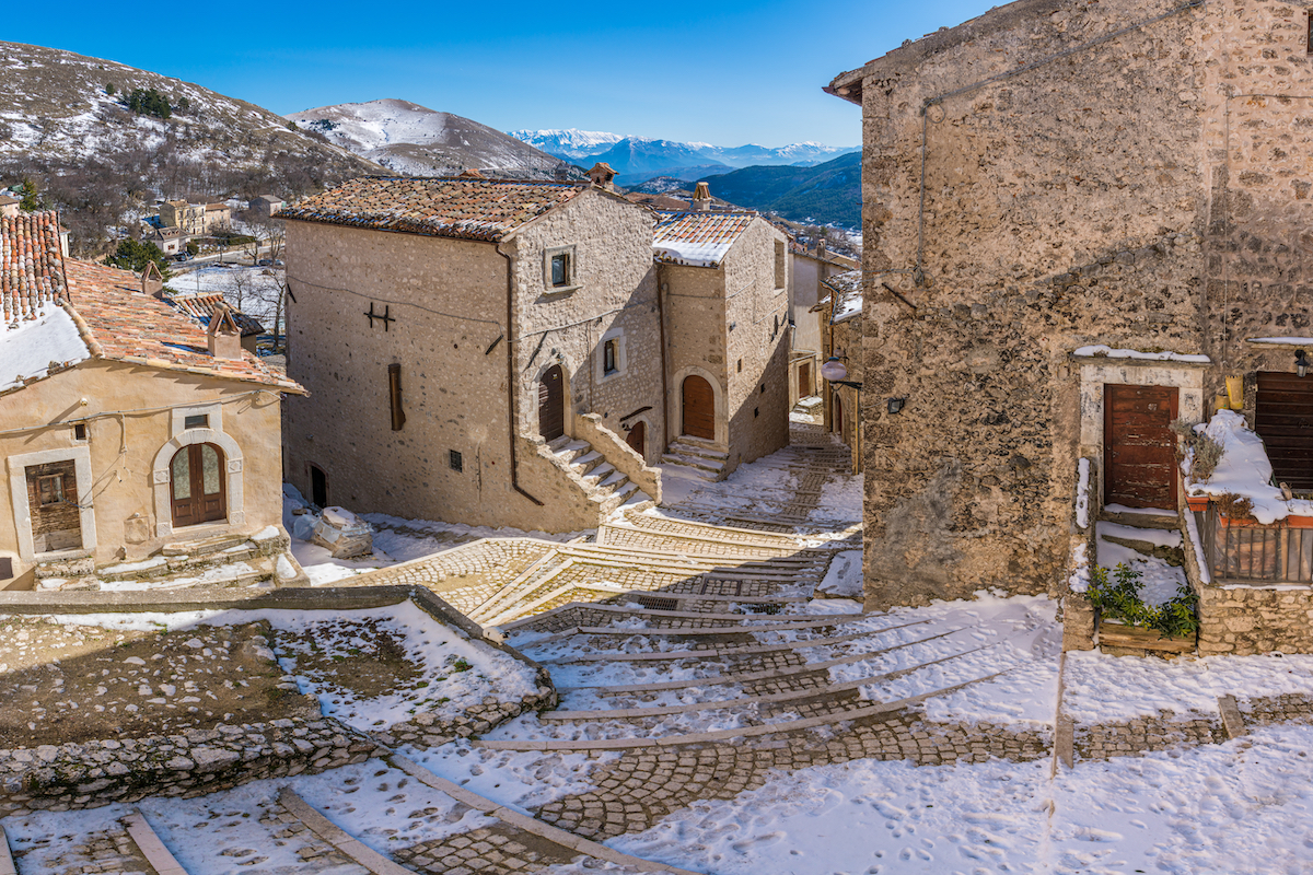 village Santo Stefano di Sessanio in Abruzzo, Italy