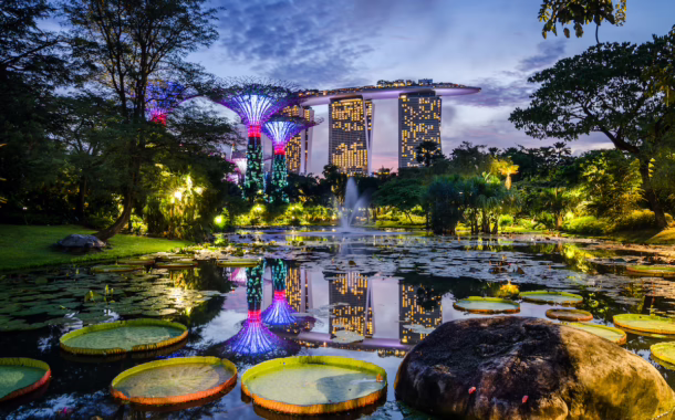 Singapore skyline gardens by the bay