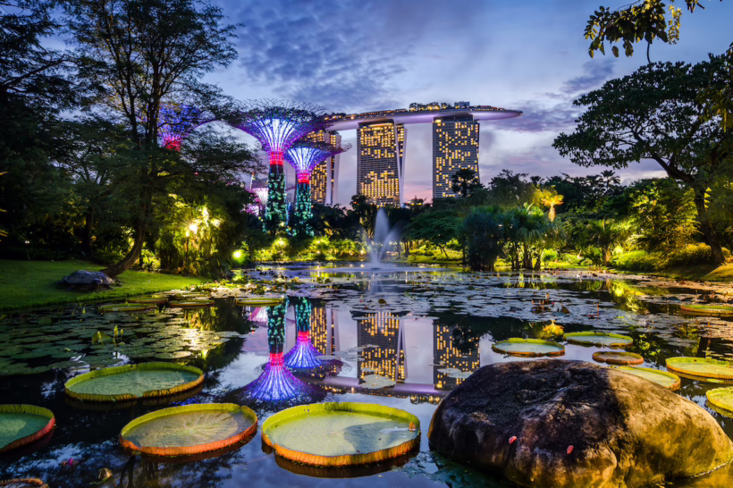 Singapore skyline gardens by the bay