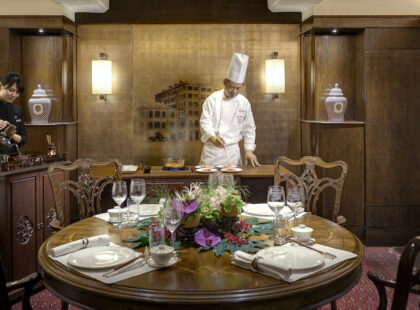 chef table restaurant oriental