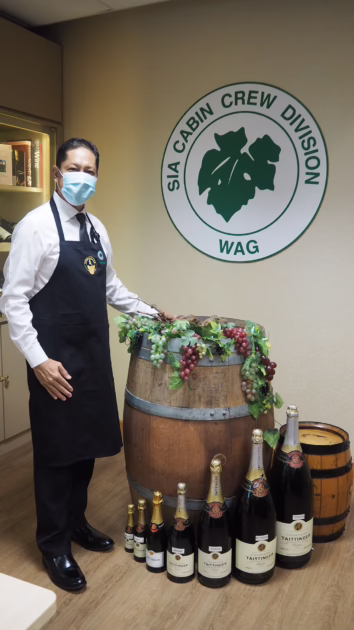 Singapore Airlines sommelier Ng Swee Hee