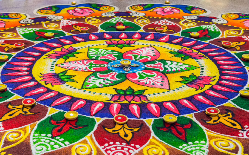 rangoli deepavali