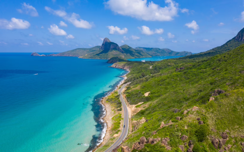 Wild beach in Con Dao Vietnam